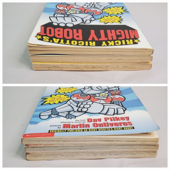 Lot of 3 Ricky Ricotta's Mighty Robot Books (1-3) Dav Pilkey & M. Ontiveros READ - Picture 5 of 13